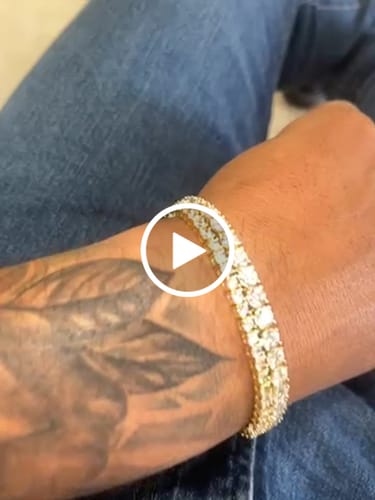 Customer video review of VVS Tennis Bracelet 14K Gold (ALL SIZES)