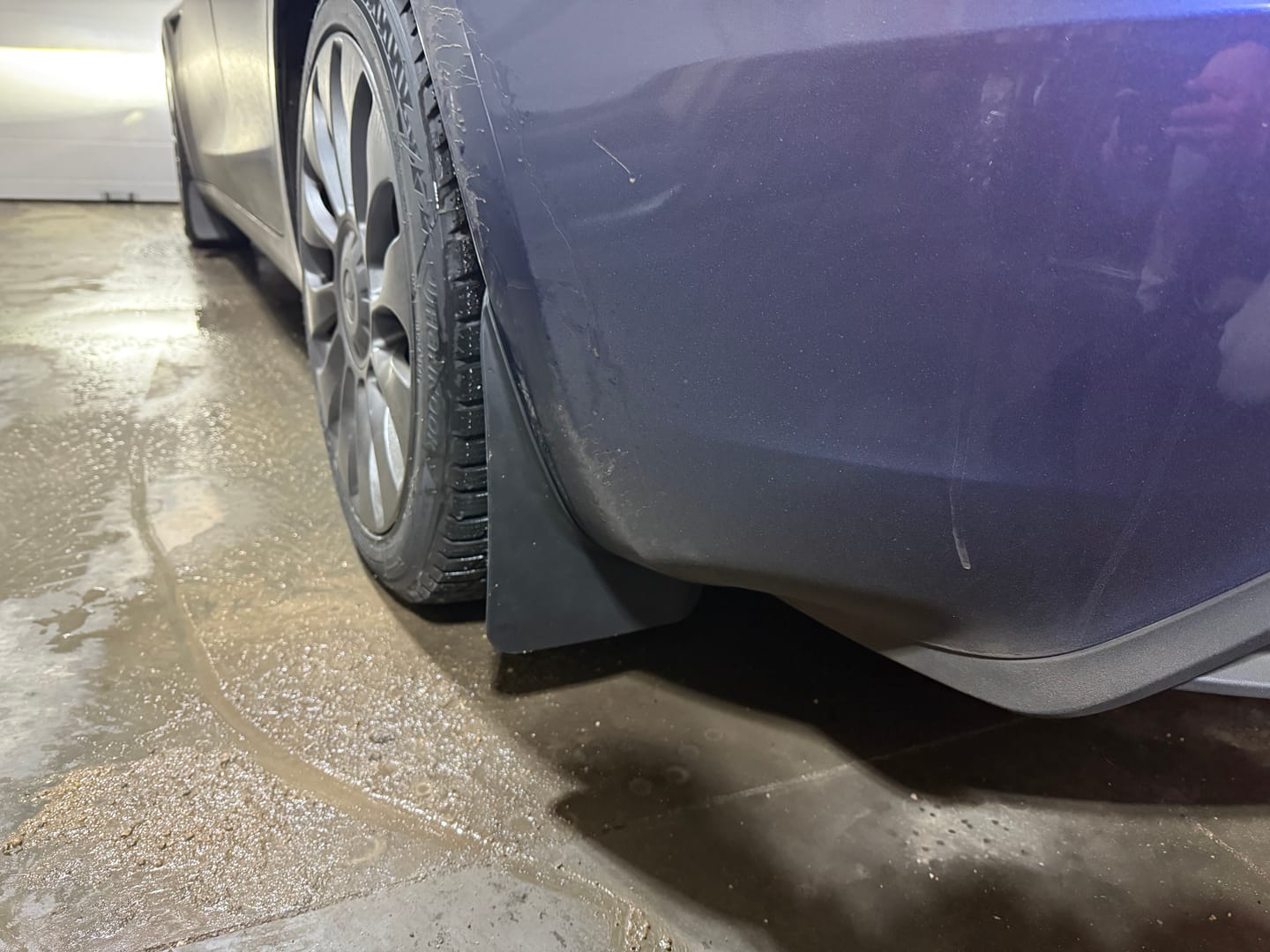 Customer photo review of TPARTS Mud Flaps Splash Guards for Tesla Model 3 （Set of 4)