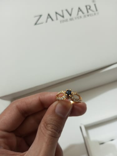 Customer photo review of GOLDEN AFFINITY SOLITAIRE RING