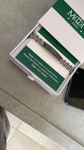 Customer photo review of Bracciale da uomo con maglia orologio di lusso personalizzabile