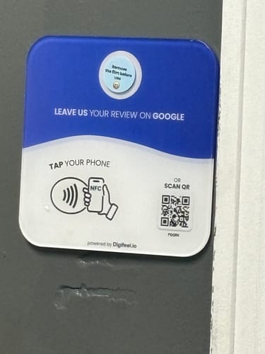 Customer photo review of Google Reviews - Plate