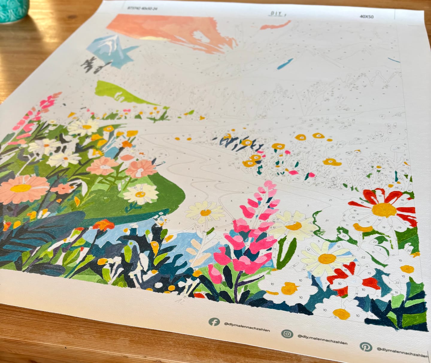 Customer photo review of Malen nach Zahlen - Bunte Landschaft