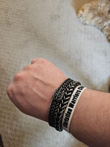 Customer photo review of Mamba Venom - Ready To Strike Bracelet : Helps Pair Veterans With A Service Dog or Shelter Dog