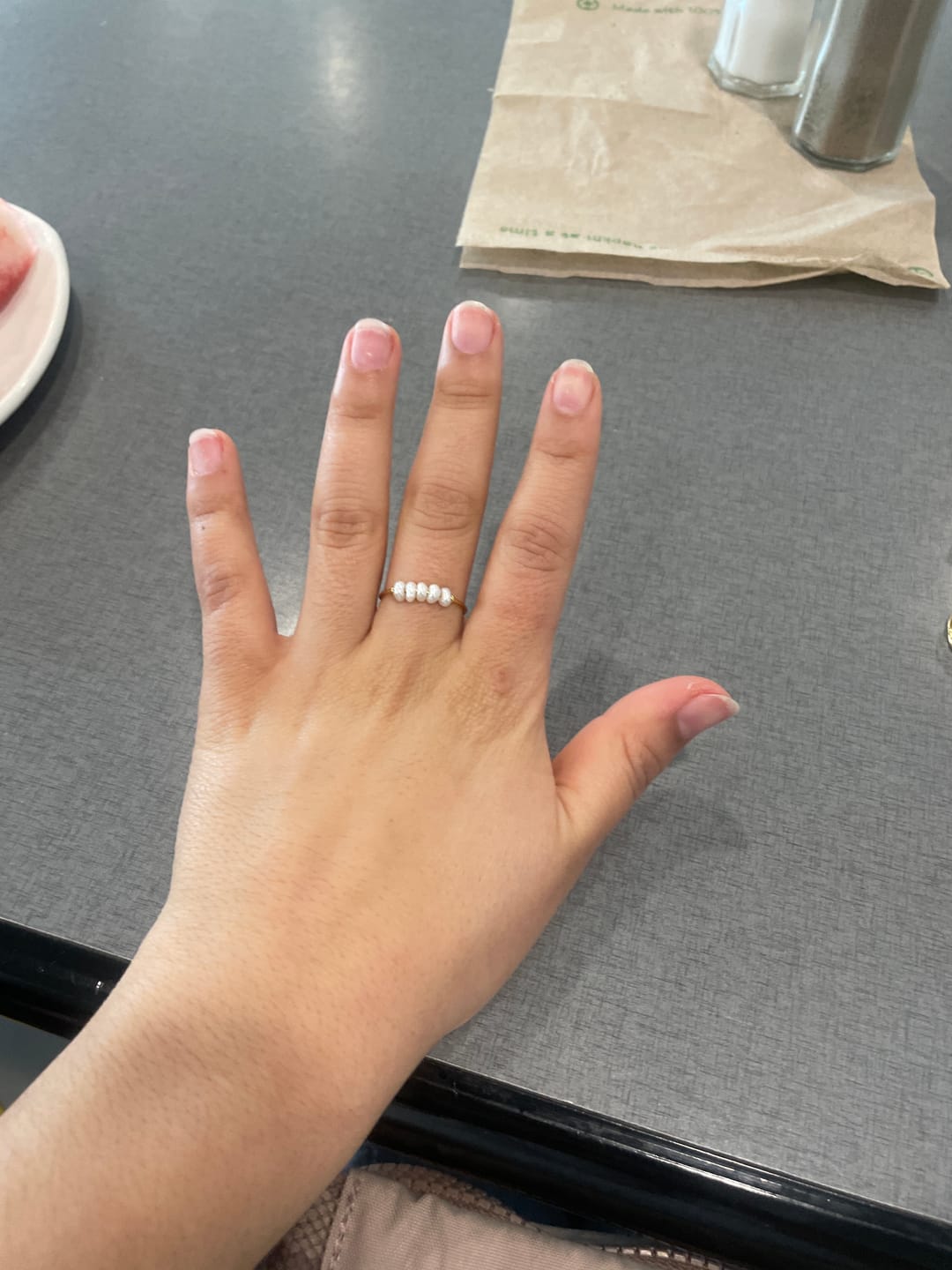 Customer photo review of Classic Freshwater Pearl Ring