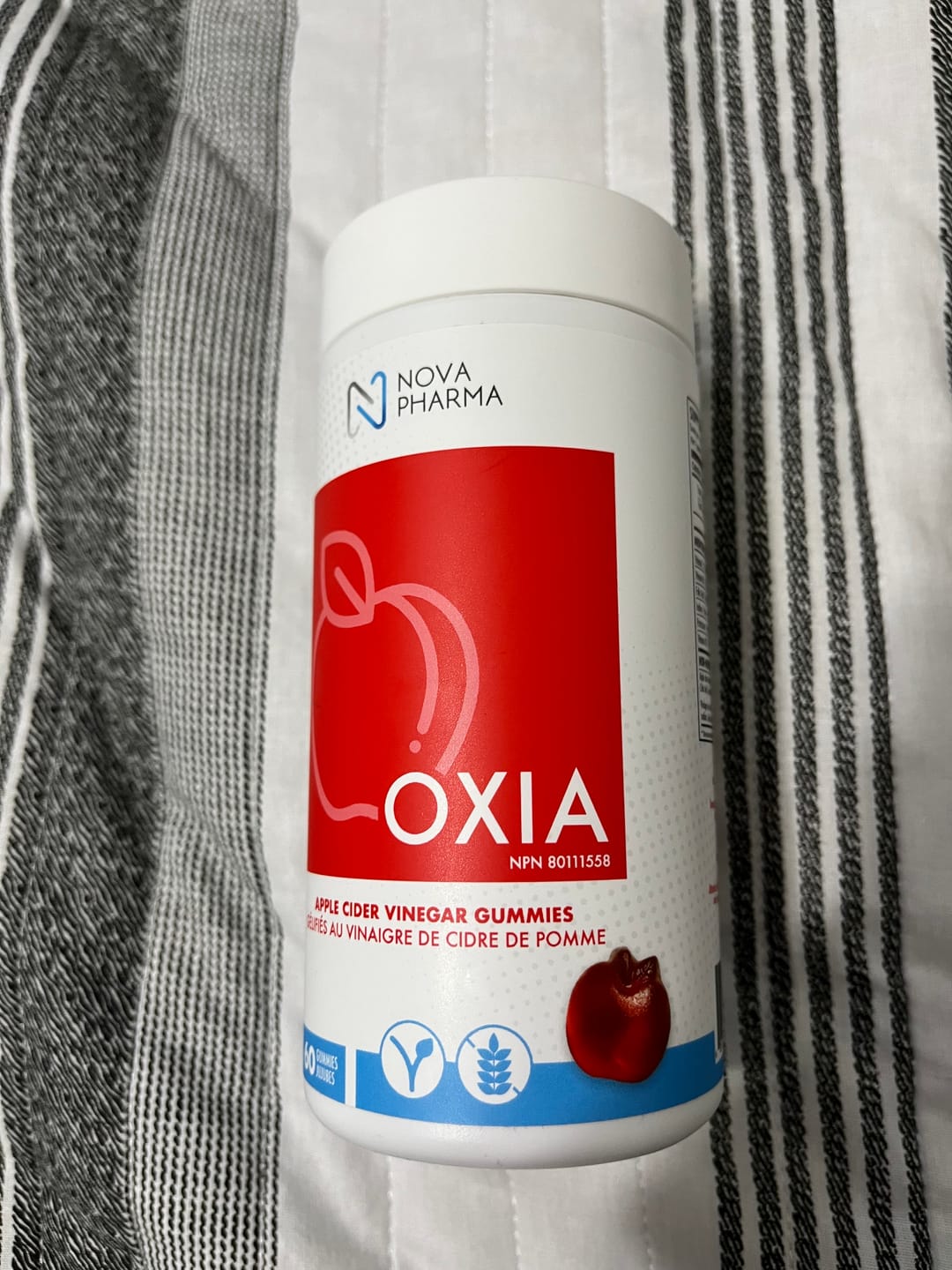Customer photo review of Nova Pharma - Oxia Vinaigre de cidre de pomme (60 jujubes)