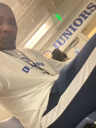 Customer photo review of Premium Side Stripe Zip Pocket Track Pants (Black - White)