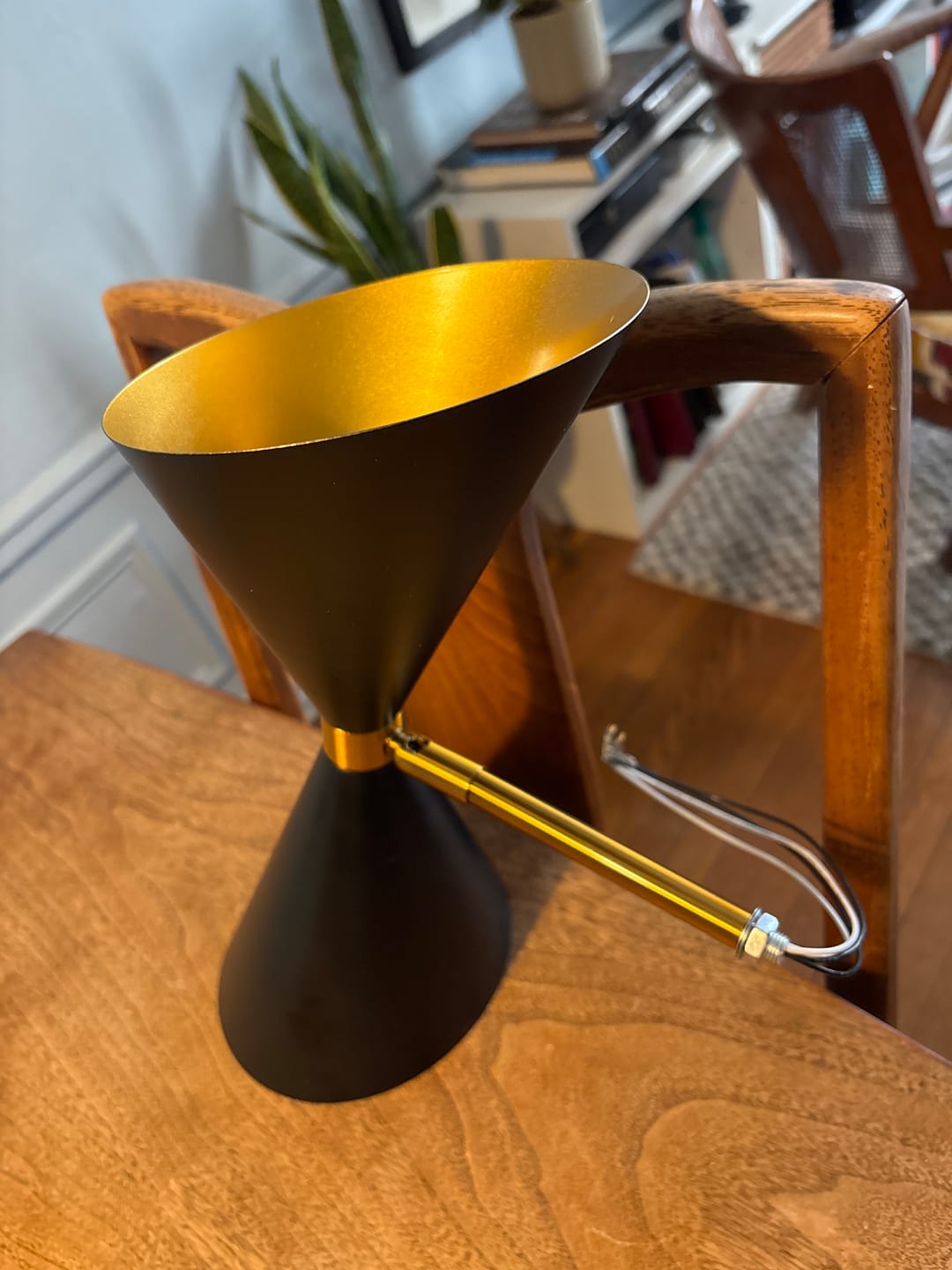 Customer photo review of Mid-Century Modern Black Wall Sconce