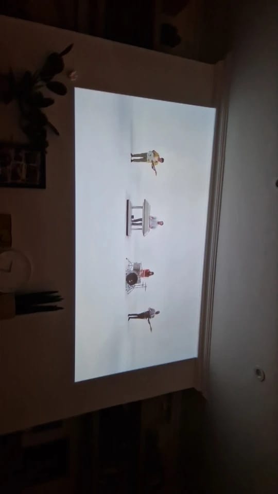 Customer photo review of moviehub wireless projector