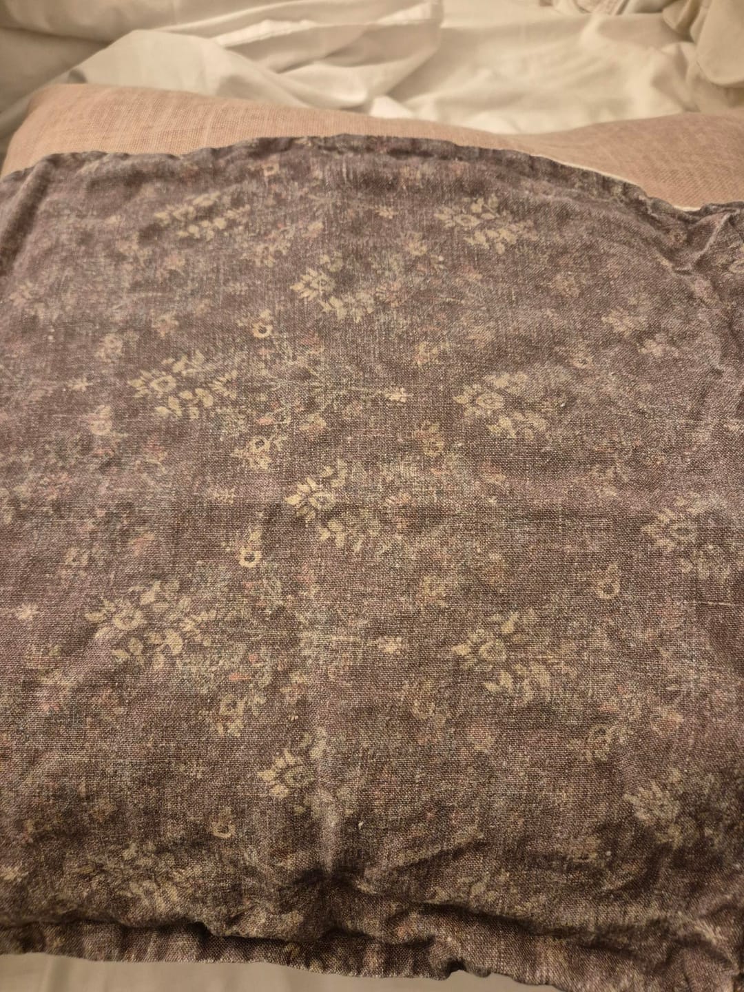 Customer photo review of Bordeaux in Linen - 18" | 20" |  22"