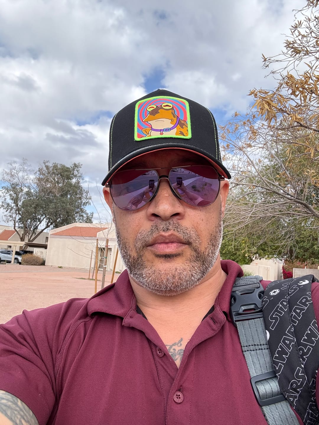 Customer photo review of OVERLORD X Futurama: Hypnotoad Trucker Cap
