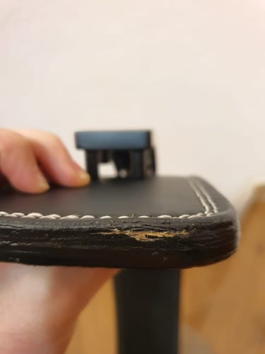 Customer photo review of Embossed Black Lever Belt, 13mm - IPF Approved