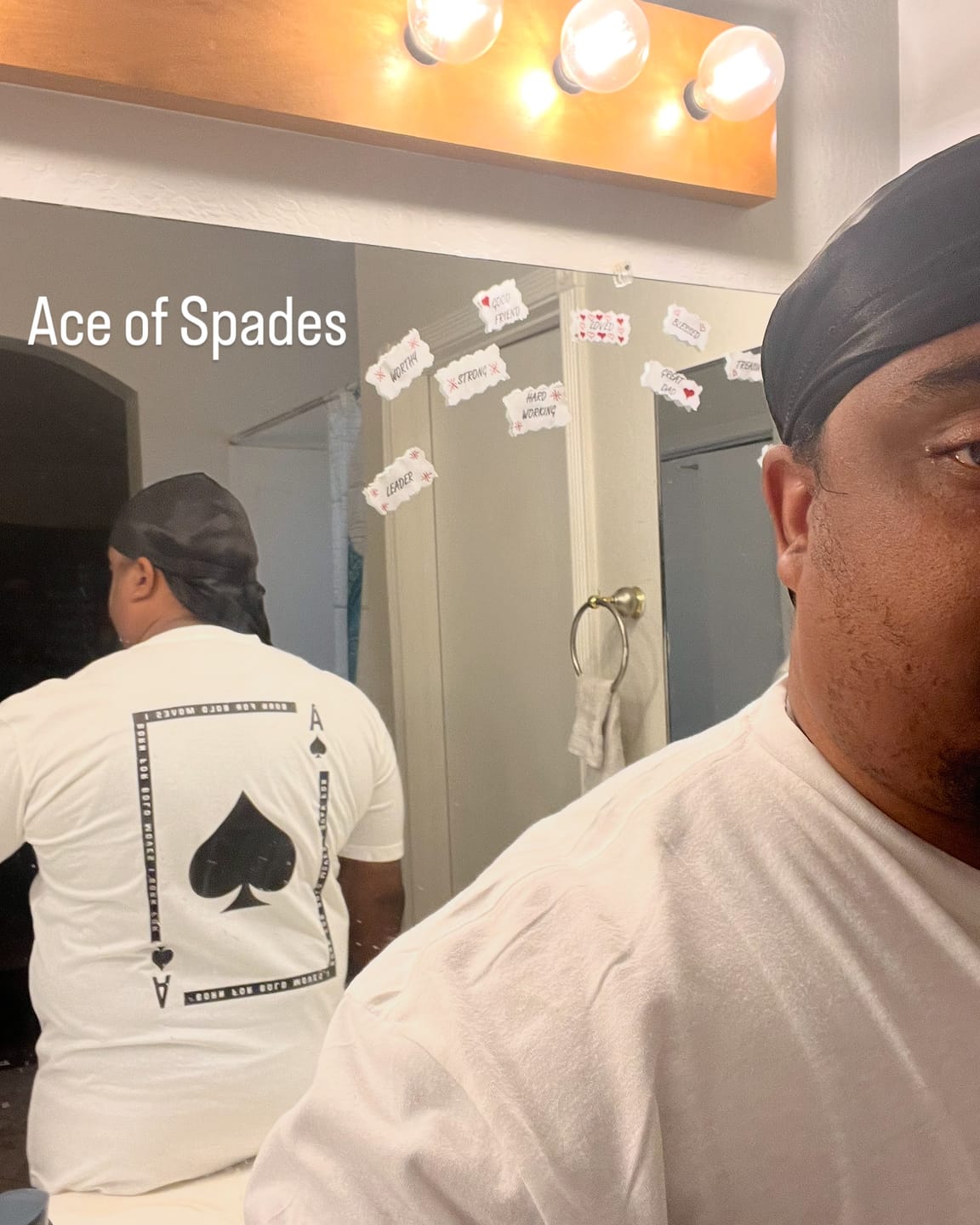 Customer photo review of Bold Moves Tee