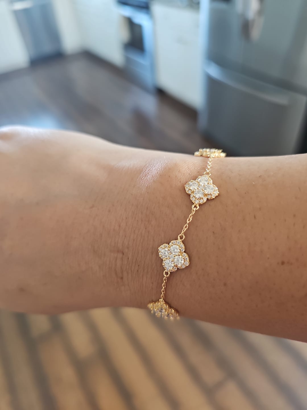 Customer photo review of Pinnacle Diamond Bracelet