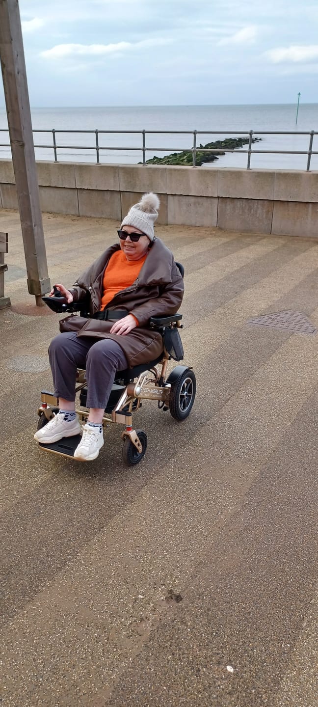 Customer photo review of Lightweight Electric Wheelchair | Folding Powerchair | Freedom Pro ST