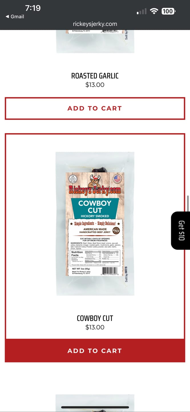 Customer photo review of Cowboy Cut