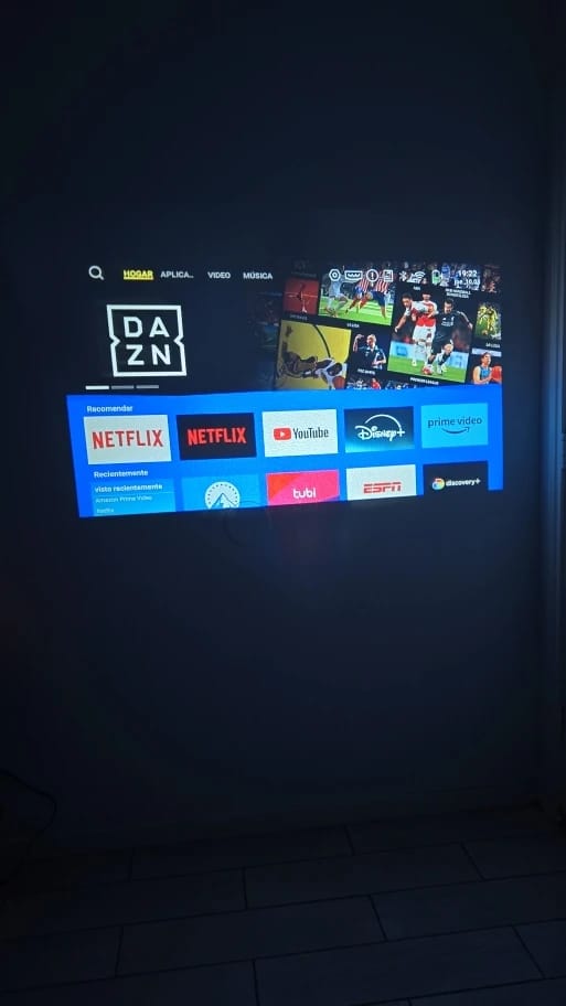 Customer photo review of moviehub wireless projector