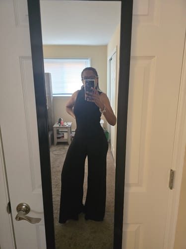 Customer photo review of NW Turtleneck Wide-leg Jumpsuit