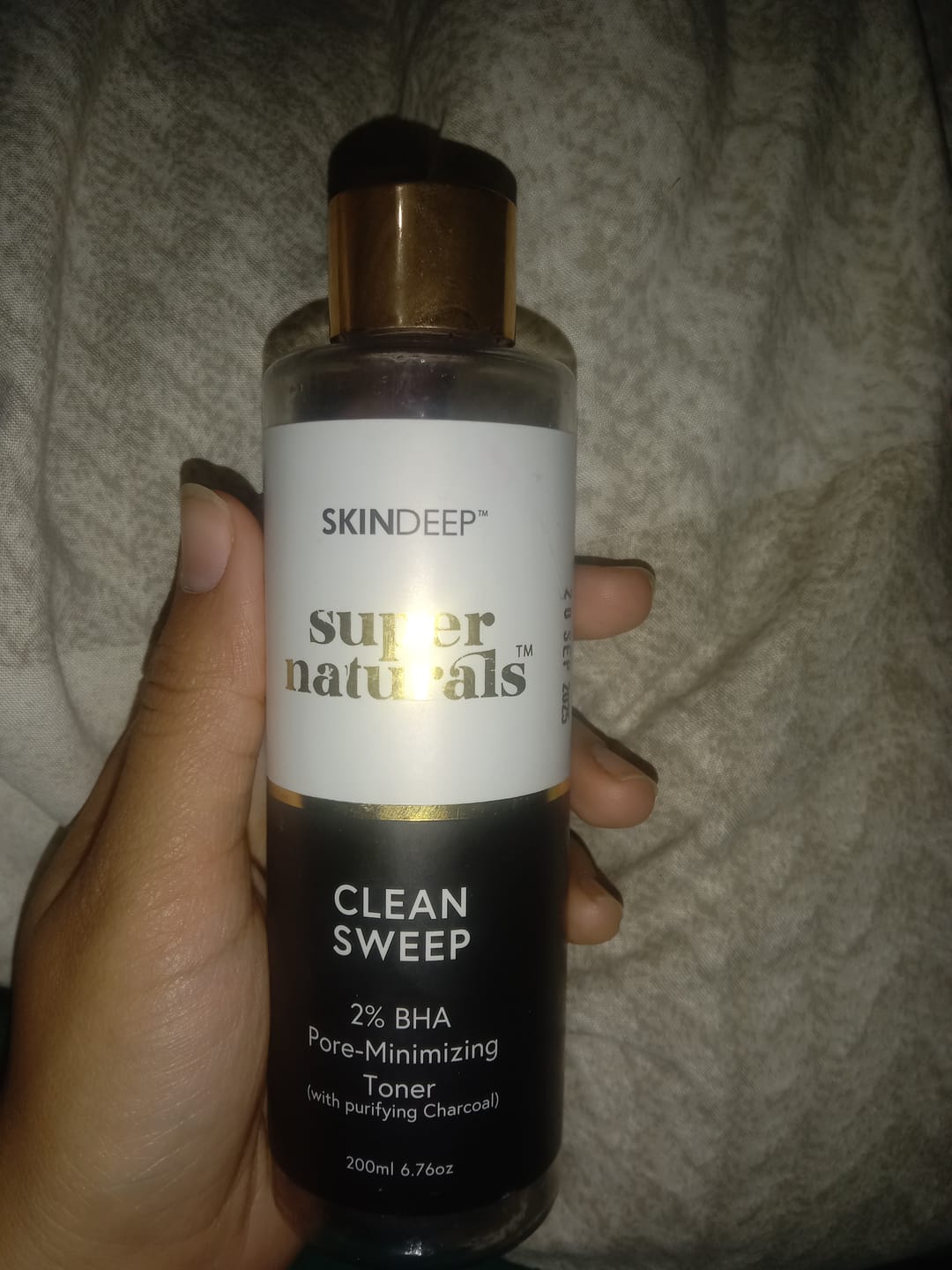 Customer photo review of CLEAN SWEEP - 2% BHA Pore-Minimizing Toner (w/ purifying Charcoal)