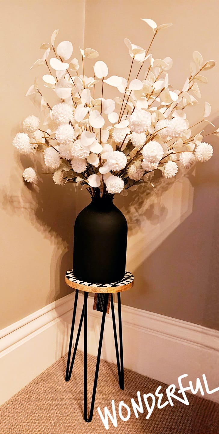 Customer photo review of Arlo Vase - Matt Black