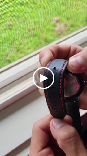Customer video review of Red Carbon Fiber Strap