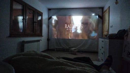 Customer photo review of moviehub wireless projector