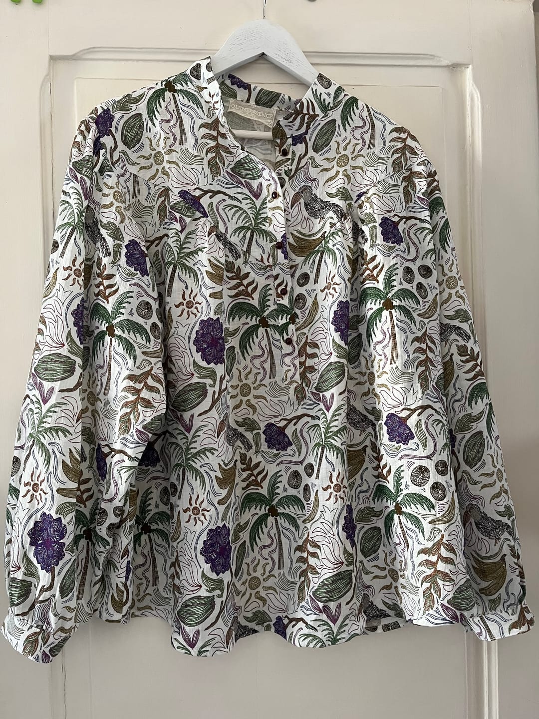 Customer photo review of Blouse Thémis - jardin tropical