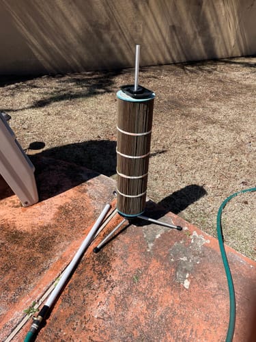 Customer photo review of Cyclone Pool Filter Cleaning System