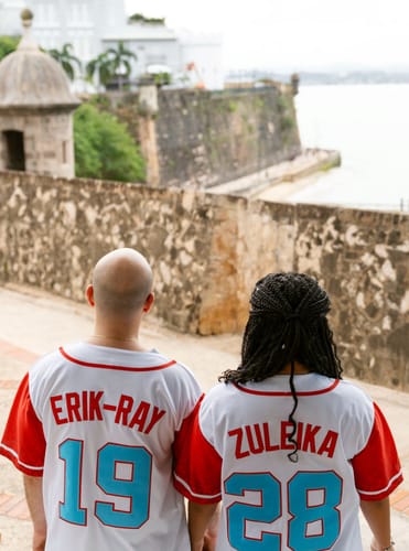 Customer photo review of Puerto Rico Custom Baseball Jersey