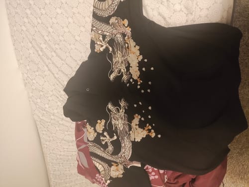 Customer photo review of Harmony Phoenix Embroidered Hoodie
