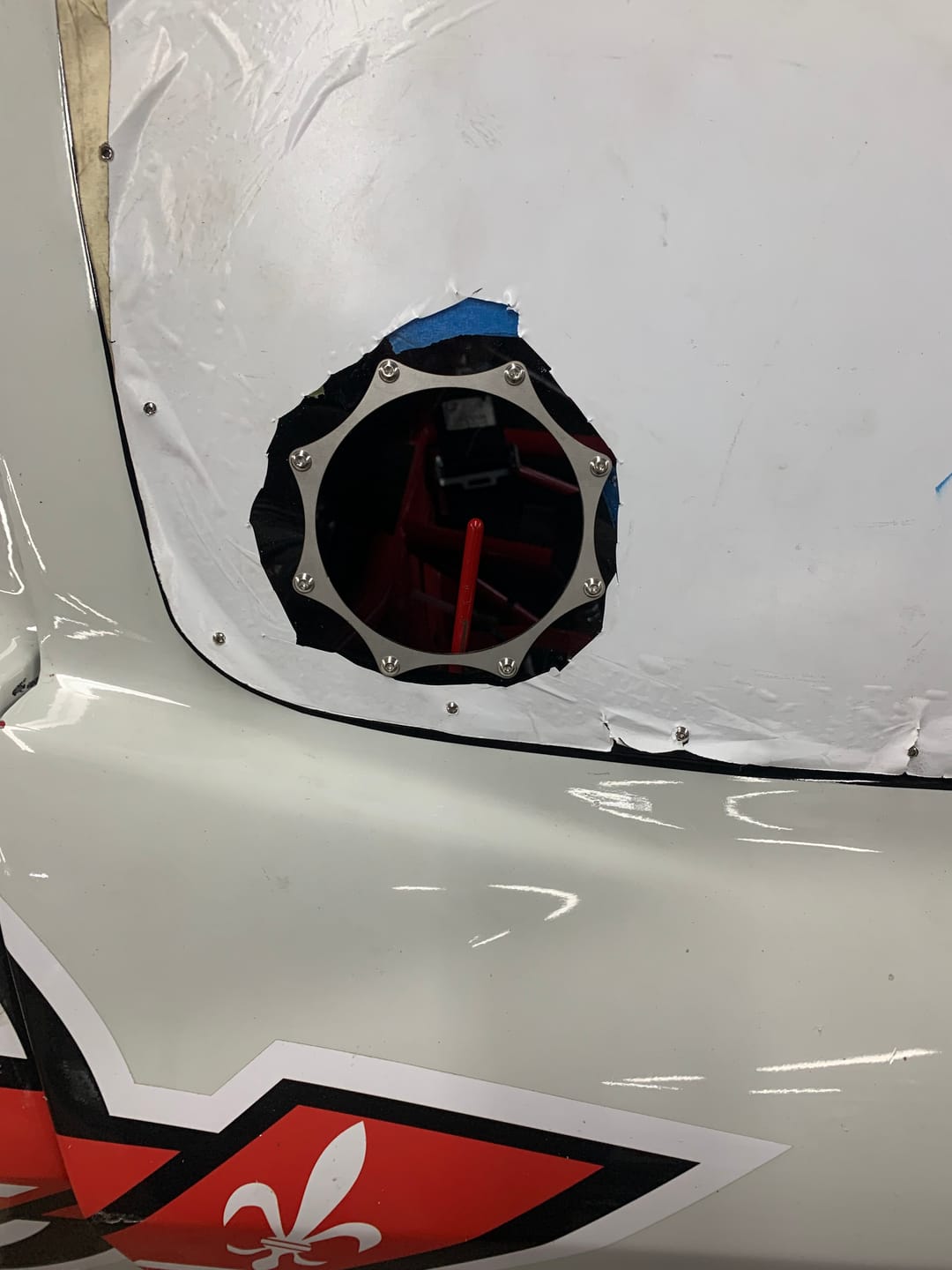 Customer photo review of Stainless Steel Exhaust Trim Ring (Single, 3"-5")