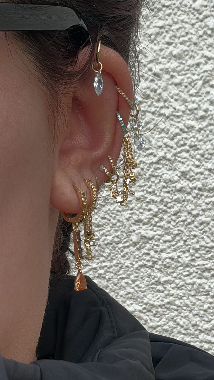 Customer photo review of Cartilage Hoop (16g)