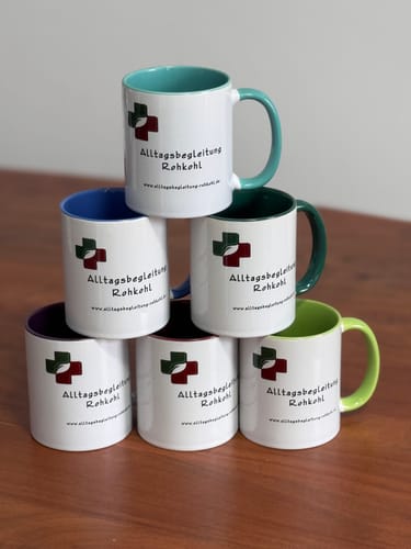 Customer photo review of TassenExpress - Becher Keramik Tasse mit Logo bedruckt 325ml Firmenlogo