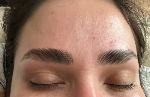 Customer photo review of (NEW) Cysteamine Brow & Lash Lamination Kit - 1,2 & 3 Steps - 3 x 15ml Tubes