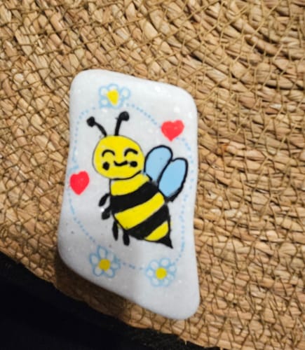 Customer photo review of Starterspakket Happy Stones + App om ze te volgen | Alles-in-1 | Stenen schilderen