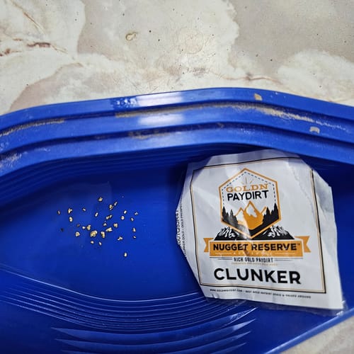 Customer photo review of NUGGET RESERVE 'CLUNKER' - Gold Panning Paydirt