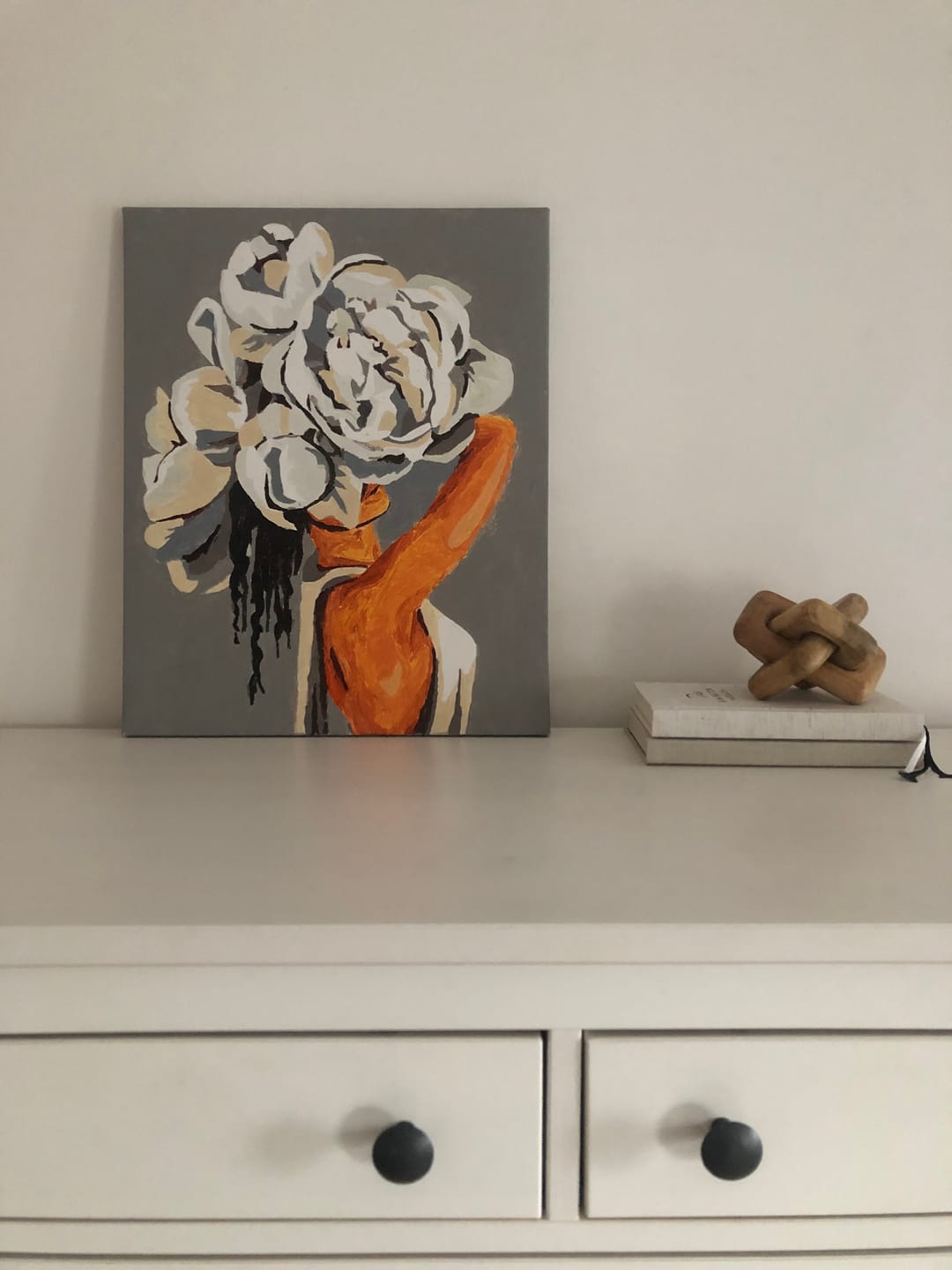 Customer photo review of Malen nach Zahlen - Frau mit weißen Oberteil