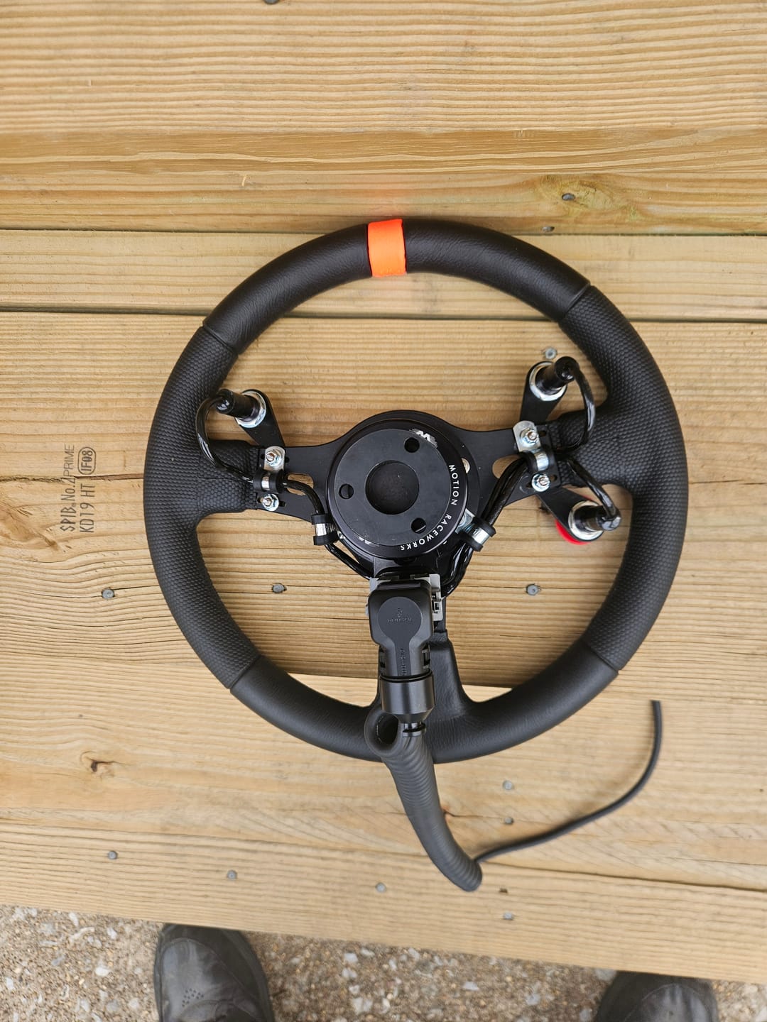 Customer photo review of Motion Raceworks Mono Cord Pro Steering Wheel Wiring System