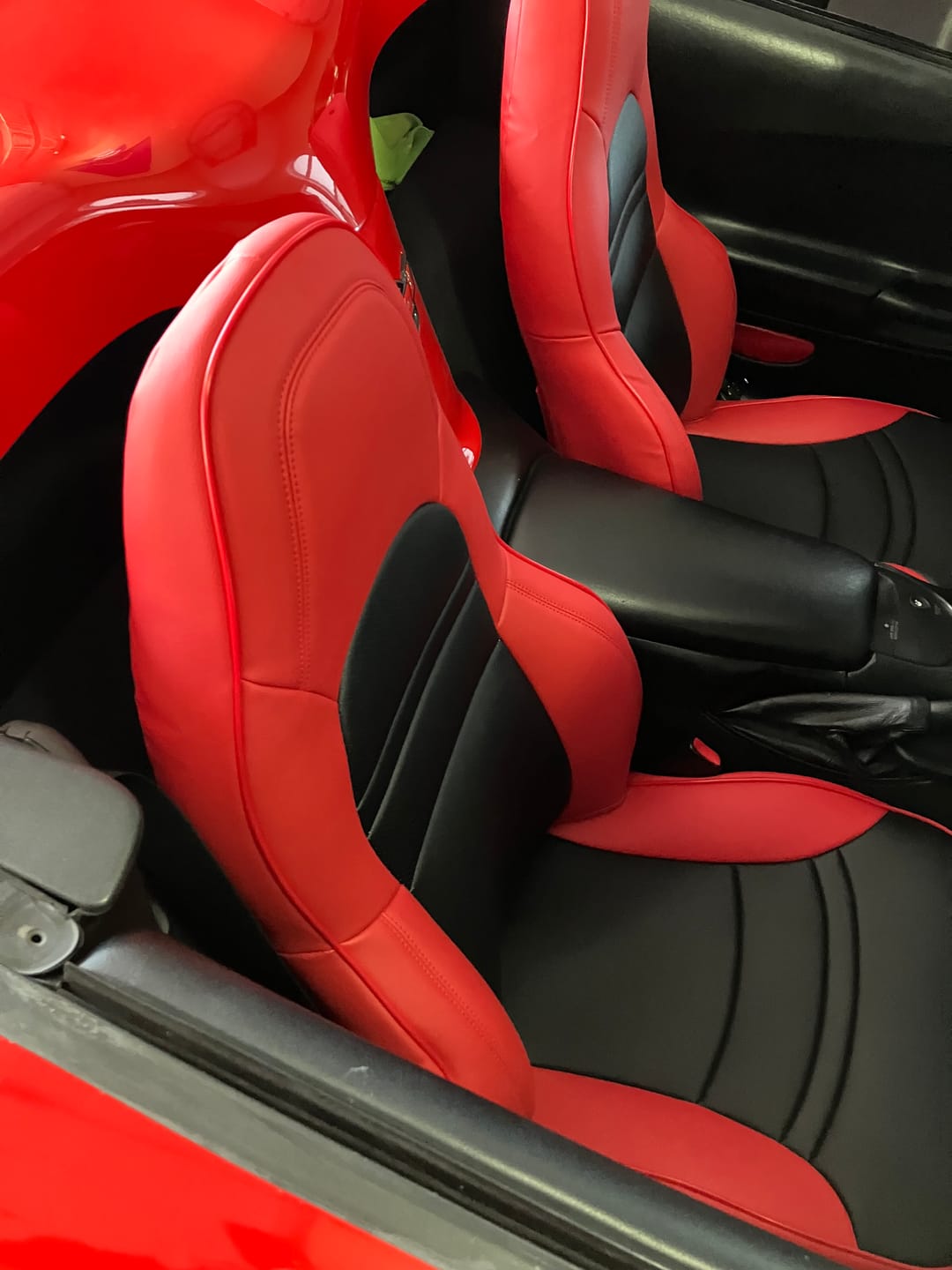 Customer photo review of Corvette C5 Custom Leather Seat Covers