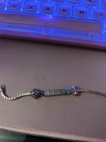 Customer photo review of CUSTOMIZABLE FRIENDSHIP BRACELET