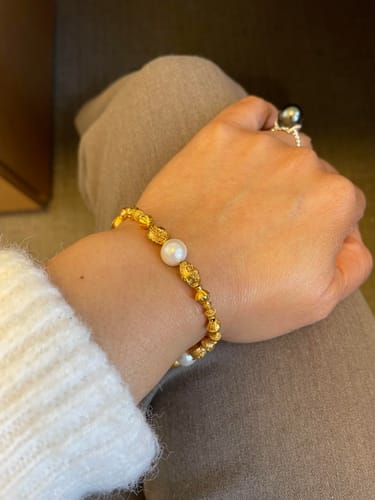 Customer photo review of Pearl Tambourine Bracelet