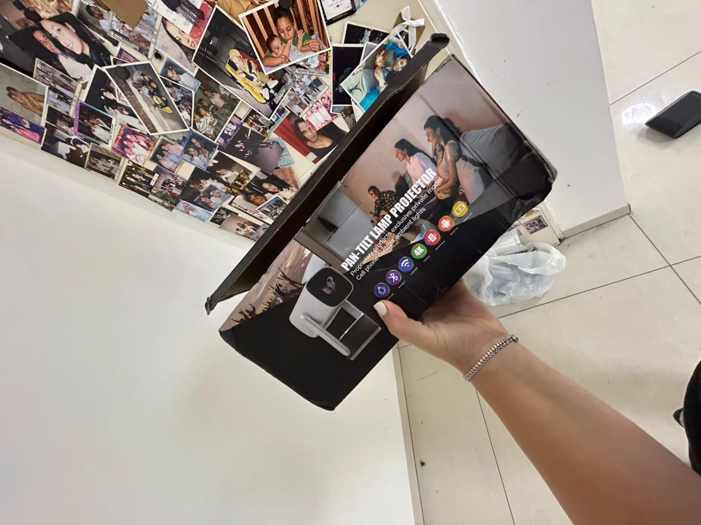 Customer photo review of moviehub wireless projector