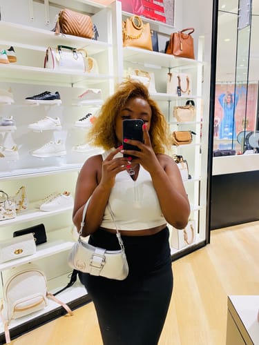 Customer photo review of Silver Lily Shoulder Bag