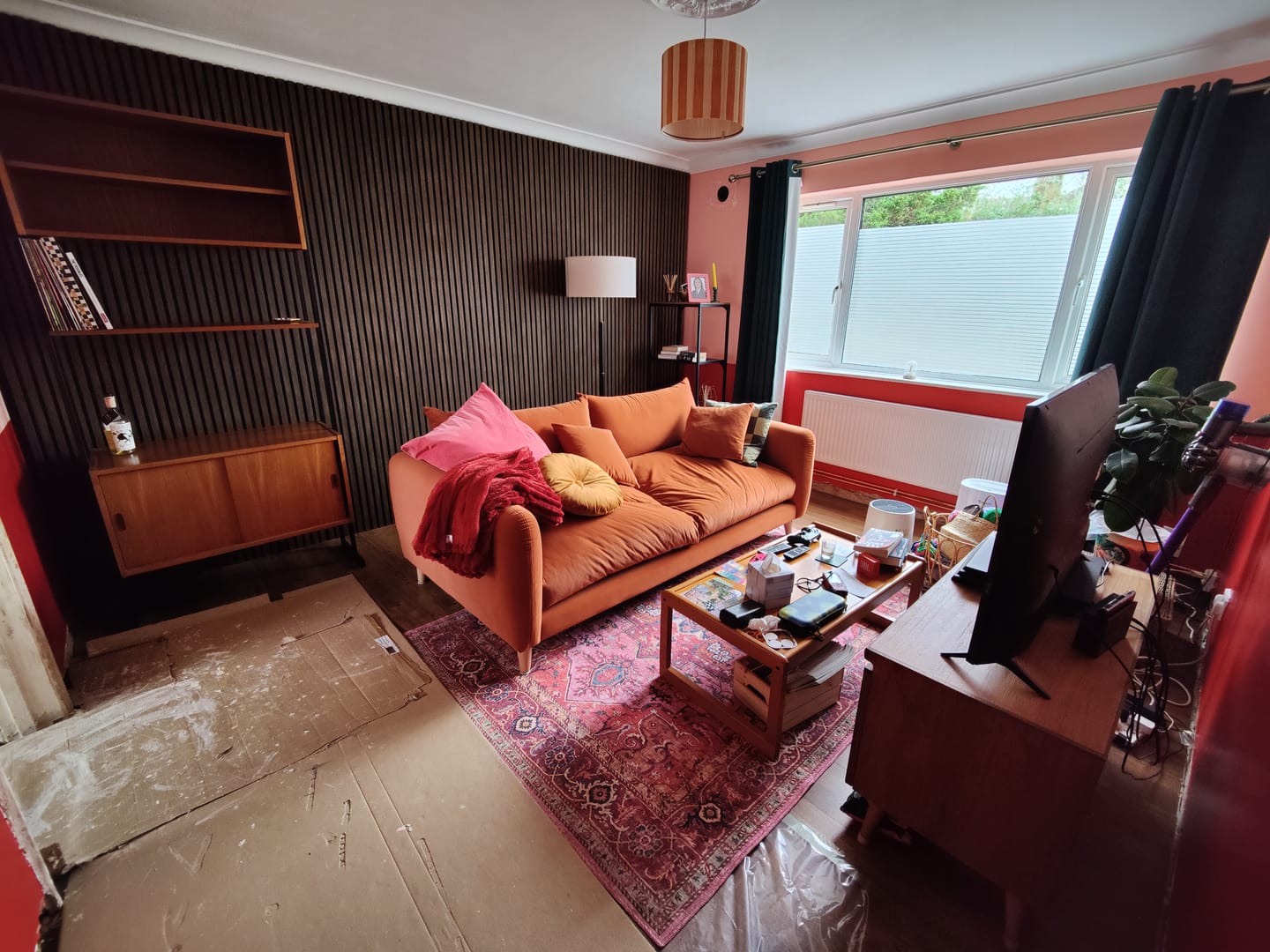 Customer photo review of Wooden Wall Panel | Smoked Oak | Premium 3-sided Wood Veneer