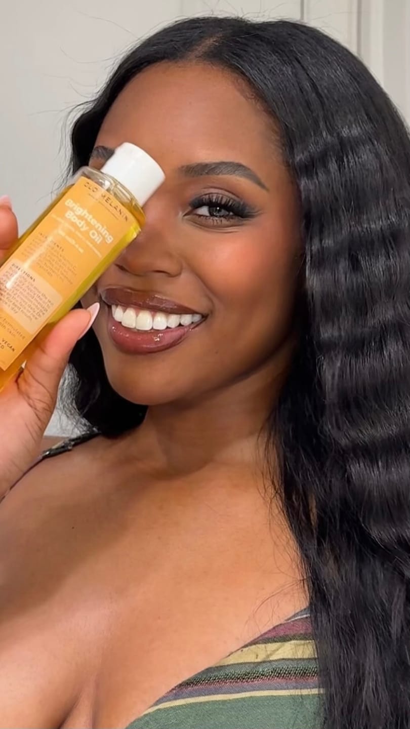 Customer photo review of Brightening Body Oil