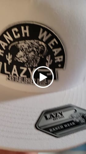 Customer video review of Lazy J Ranch White Black Arrowhead Classic Five Panel Trucker Hat