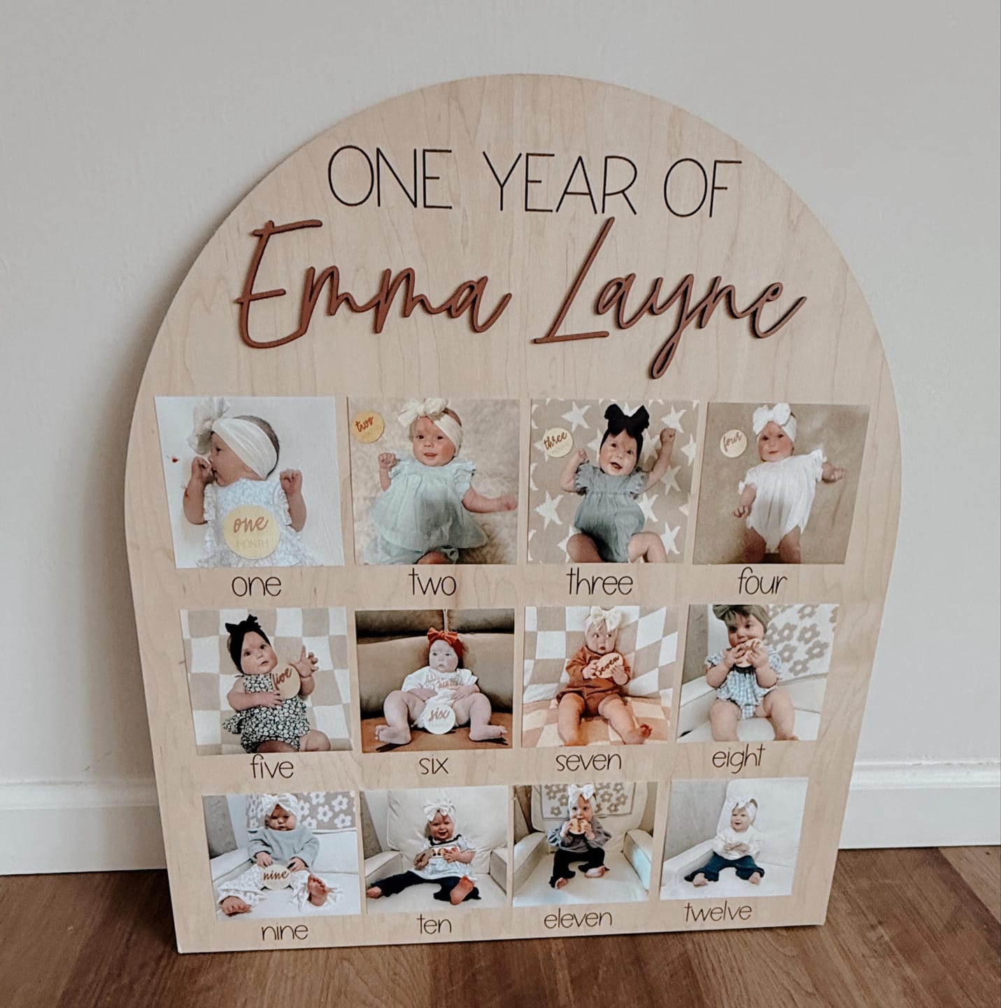 Customer photo review of One Year Of Photo Board