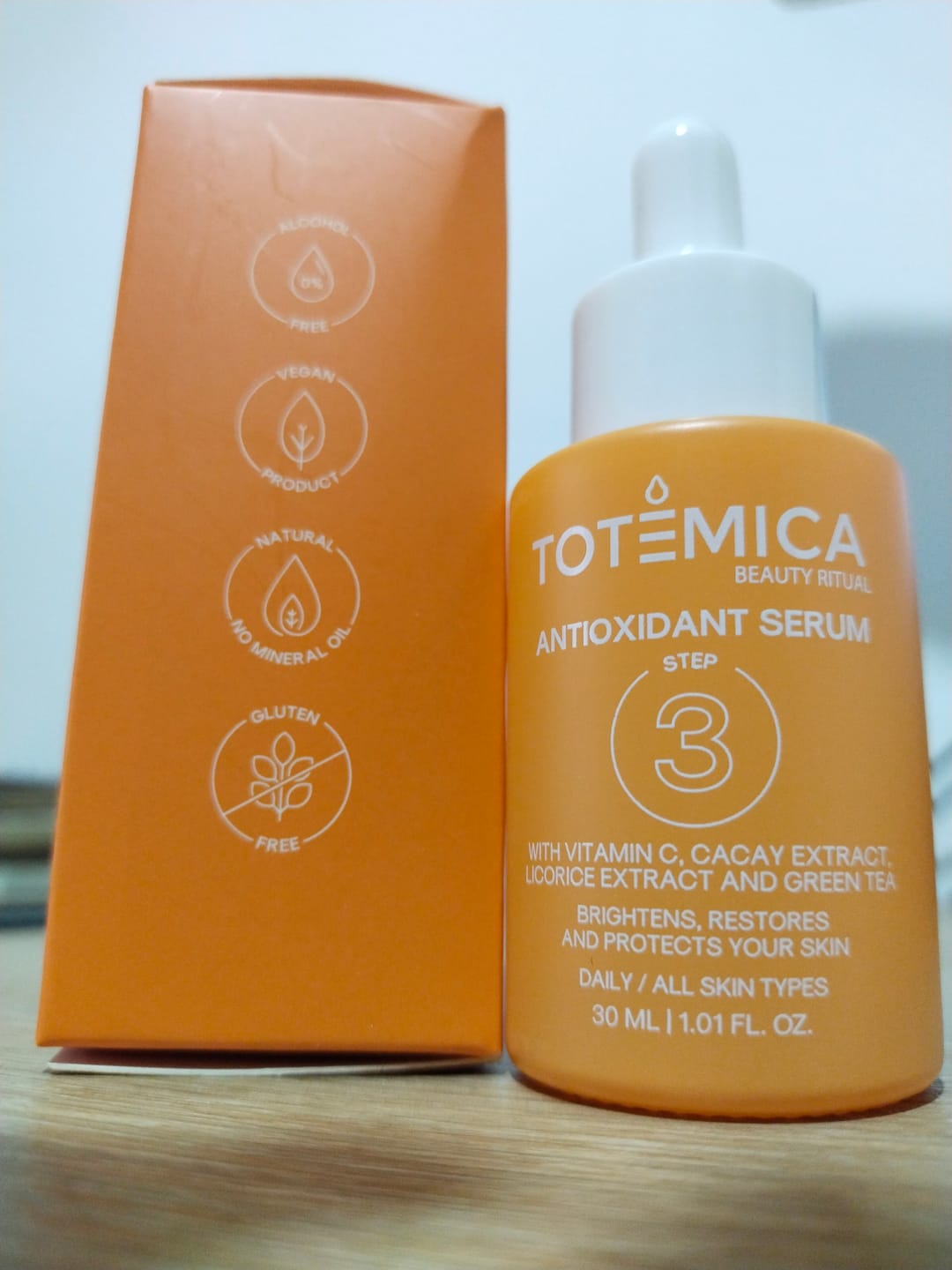 Customer photo review of Facial Serum
