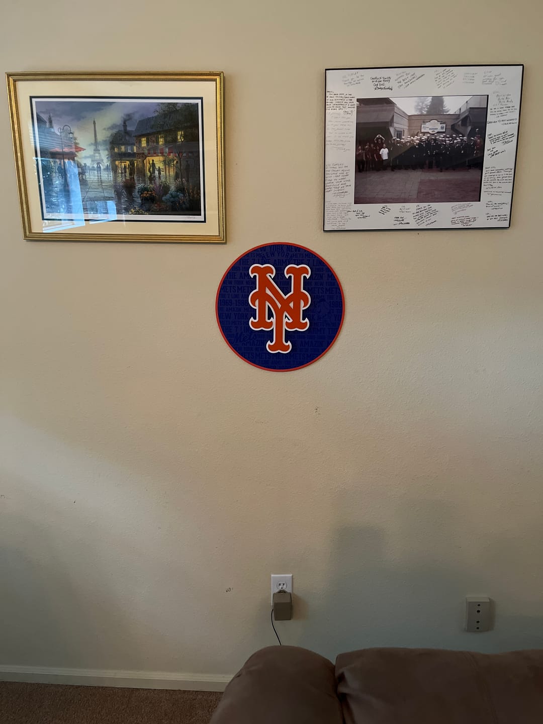 Customer photo review of New York Mets CRAFT SERIES 3D Vintage Metal Wall Art