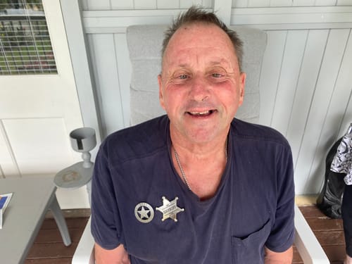 Customer photo review of US Texas Rangers Badge Solid Copper Replica Movie Props