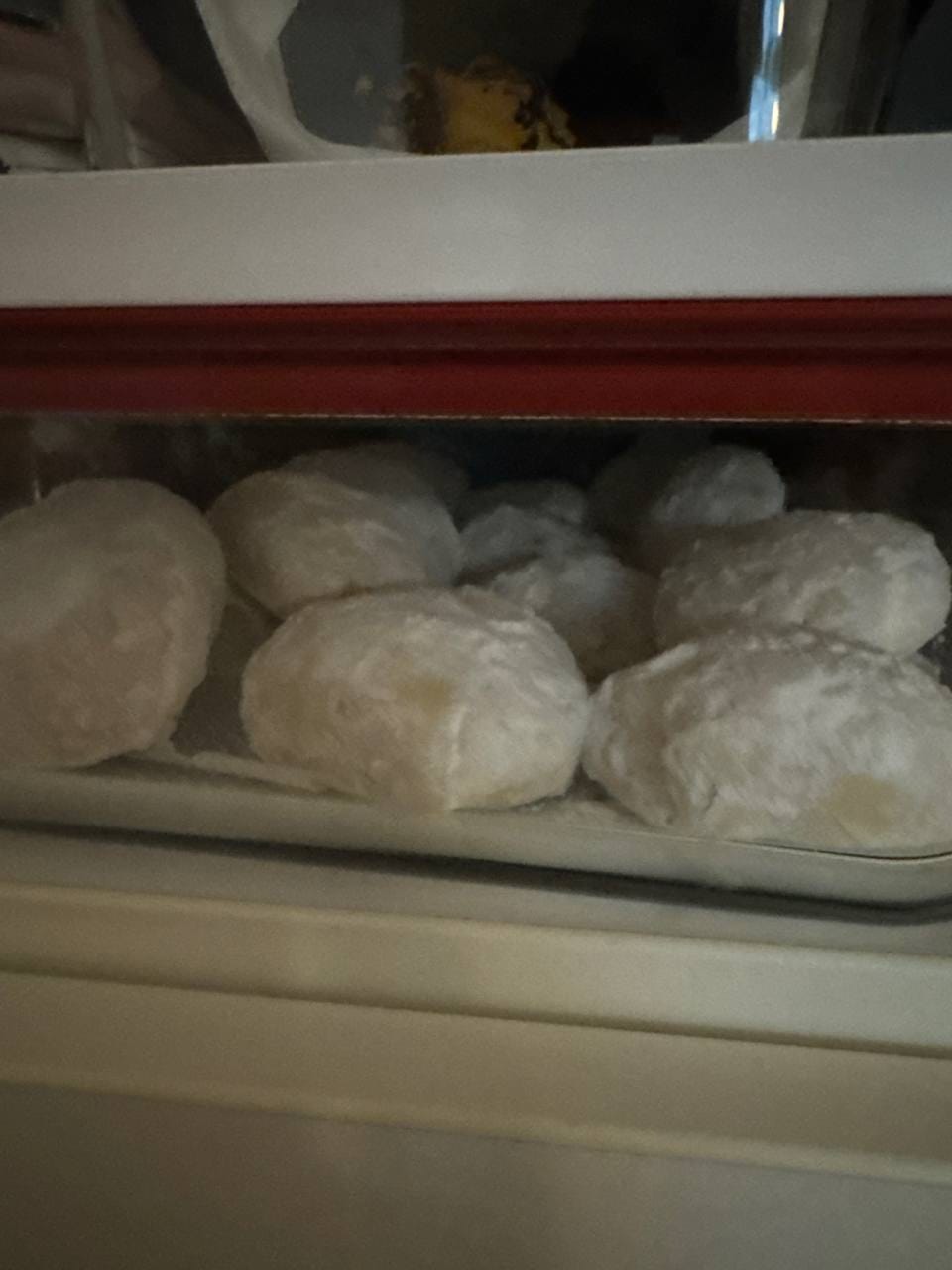 Customer photo review of Traditional Kourabiedes – Almond Butter Snow Cookies (1kg)